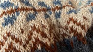 Nærbilde av strikketøy